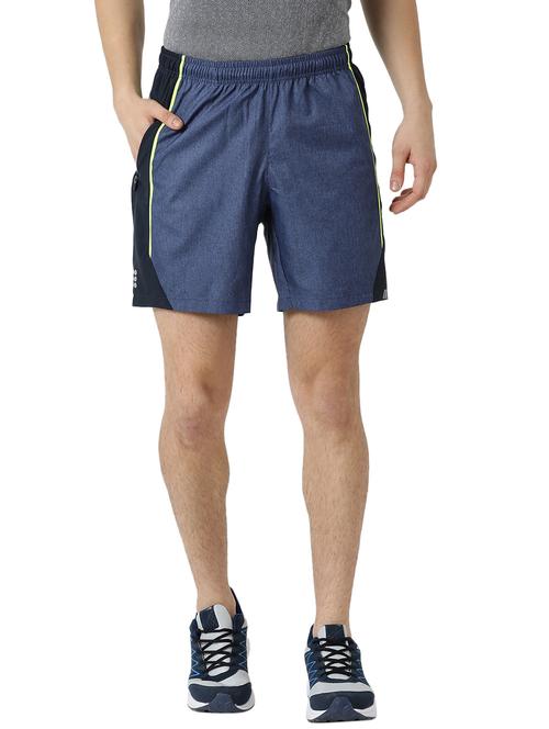 navy blue side taped shorts - 17582766 - Standard Image - 1