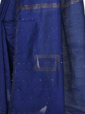 self design tant saree with blouse - 17582861 - Standard Image - 3