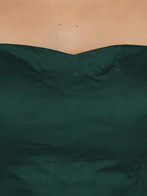 bottle green fit & flare dress - 17582980 - Zoom Image - 5