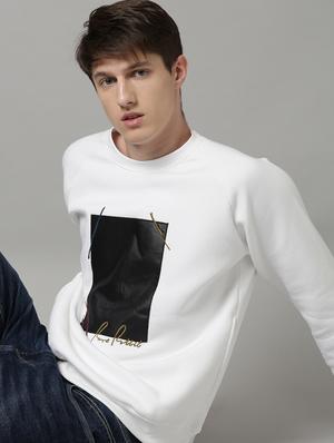 white printed sweatshirt - 17583004 - Standard Image - 4