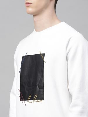 white printed sweatshirt - 17583004 - Standard Image - 5