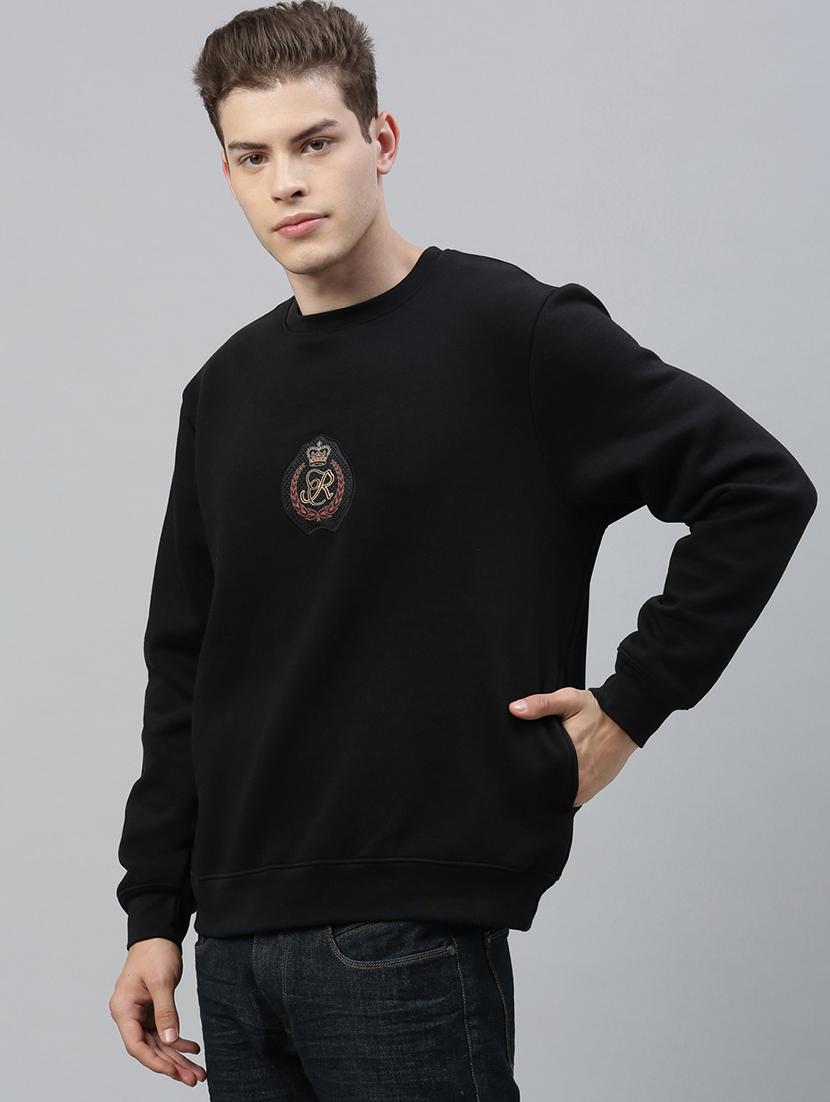 black solid sweatshirt - 17583005 - Zoom Image - 2