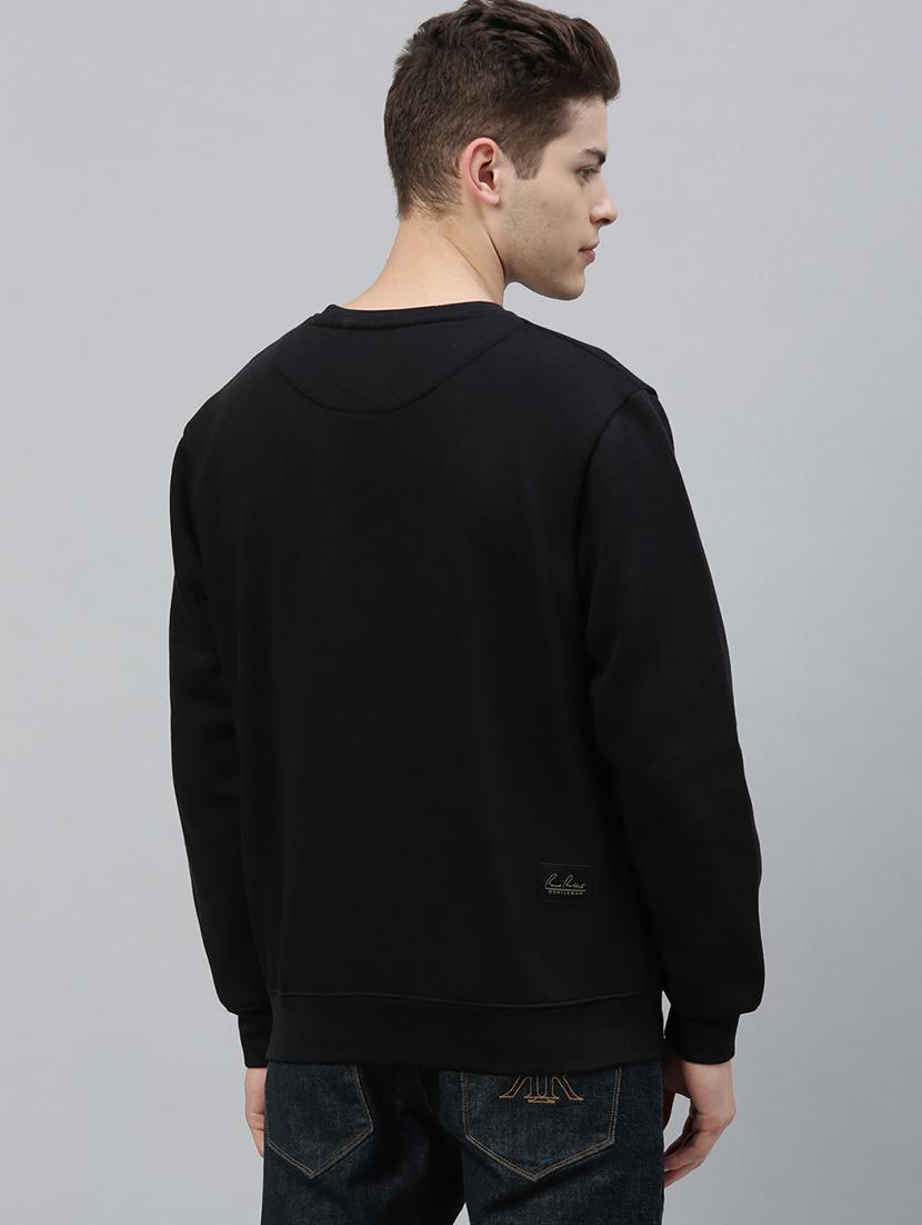 black solid sweatshirt - 17583005 - Zoom Image - 3
