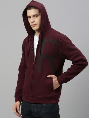 maroon printed sweatshirt - 17583006 - Standard Image - 2