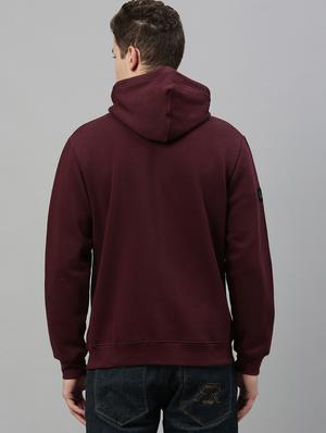 maroon printed sweatshirt - 17583006 - Standard Image - 3