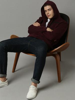 maroon printed sweatshirt - 17583006 - Standard Image - 4