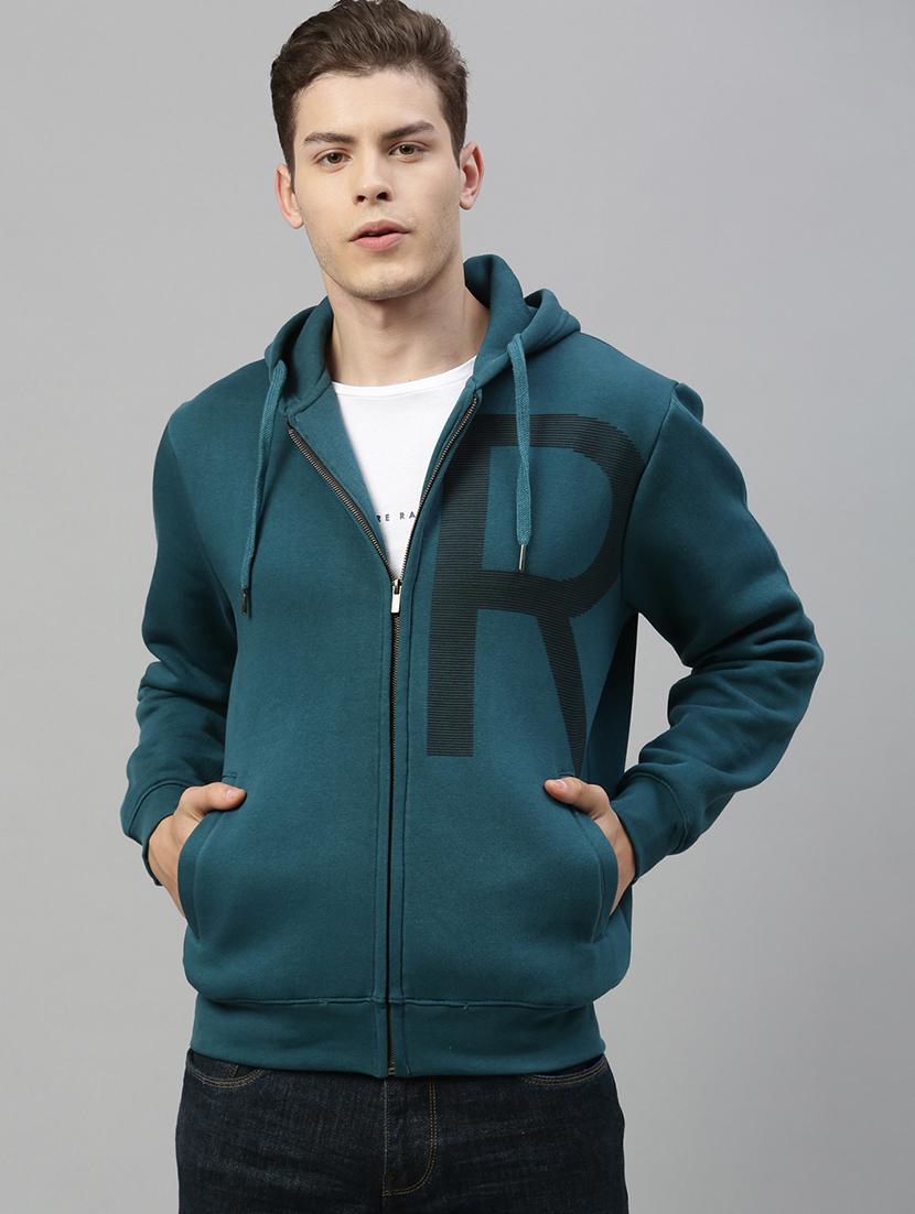 green printed sweatshirt - 17583007 - Zoom Image - 1