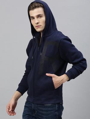 navy blue printed sweatshirt - 17583008 - Standard Image - 2