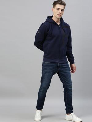 navy blue printed sweatshirt - 17583008 - Standard Image - 4