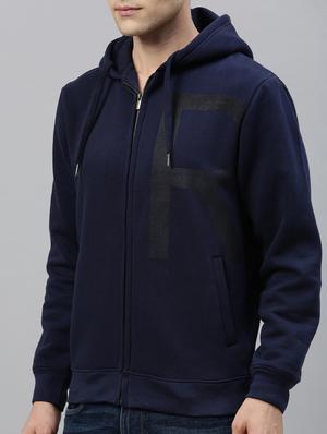 navy blue printed sweatshirt - 17583008 - Standard Image - 5
