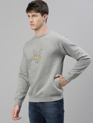 grey printed sweatshirt - 17583011 - Standard Image - 2
