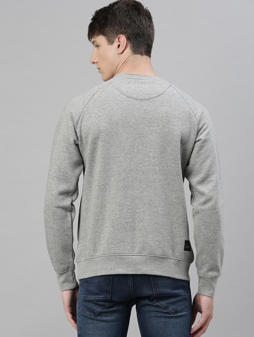 grey printed sweatshirt - 17583011 - Zoom Image - 3