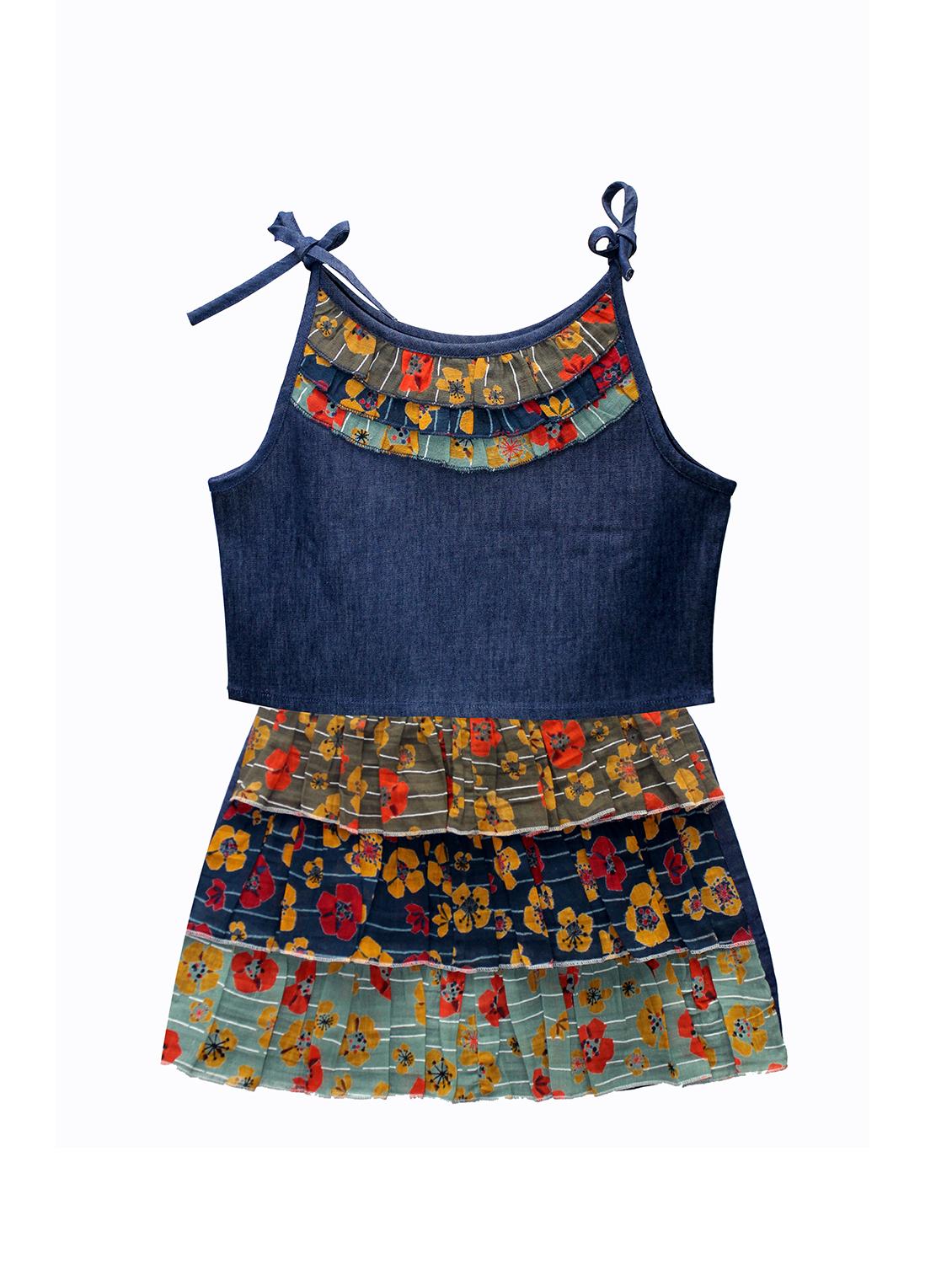 floral top with skirt set - 17583271 - Zoom Image - 1