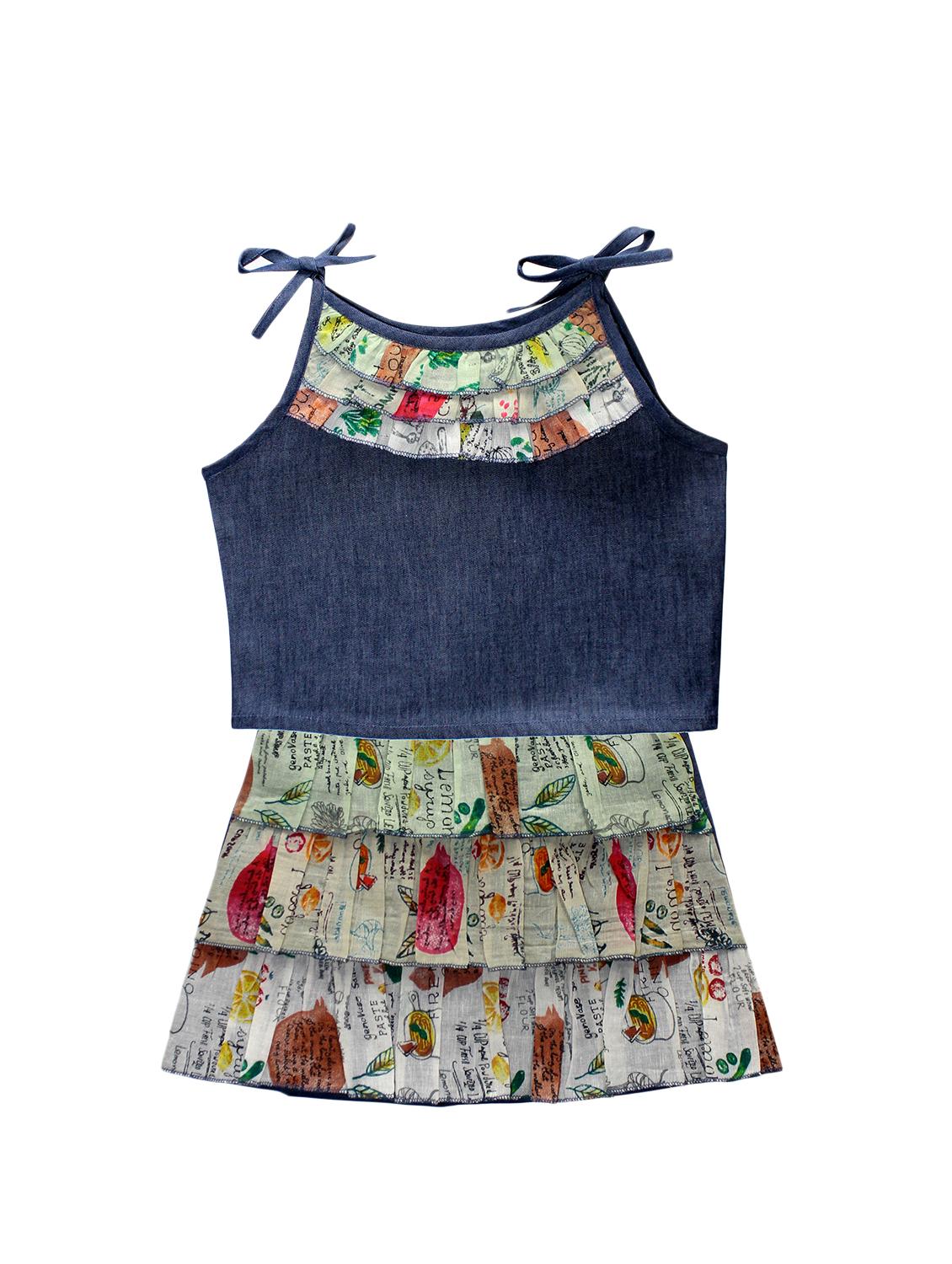 round neck top with skirt - 17583272 - Zoom Image - 1