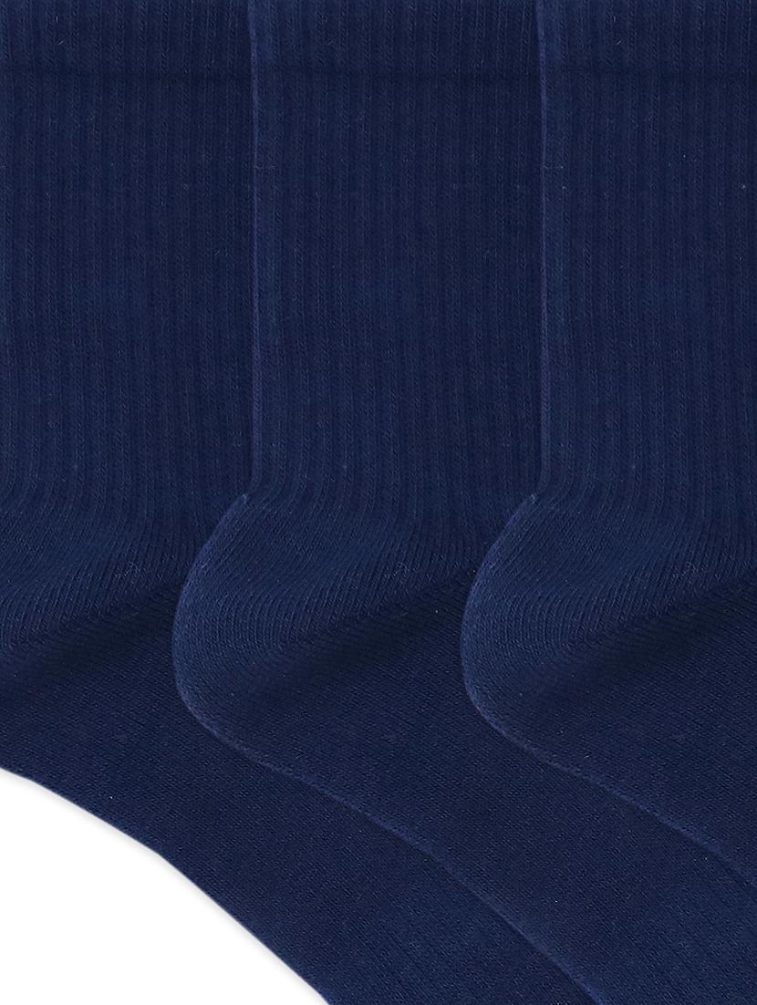 navy blue cotton ankle length sock - 17583498 - Zoom Image - 3