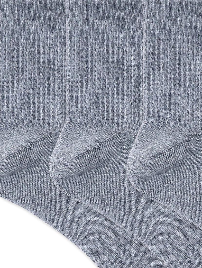 grey cotton ankle length sock - 17583499 - Zoom Image - 3