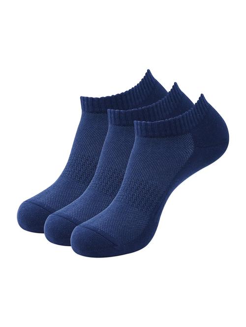 navy blue cotton ankle length sock - 17583501 - Standard Image - 1