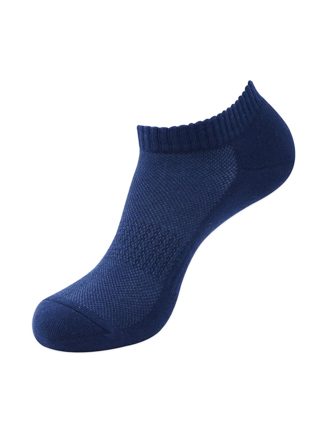 navy blue cotton ankle length sock - 17583501 - Zoom Image - 2