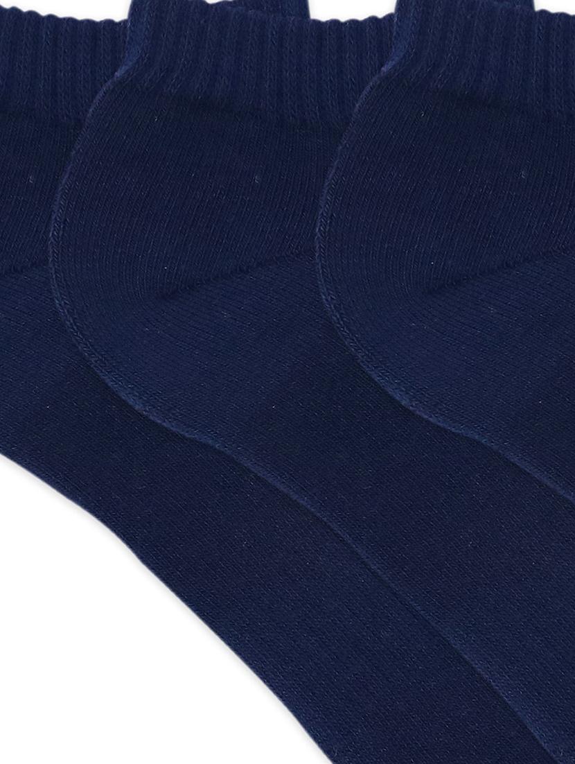 navy blue cotton ankle length sock - 17583501 - Zoom Image - 3