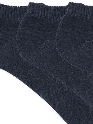grey cotton ankle length sock - 17583502 - Standard Image - 3