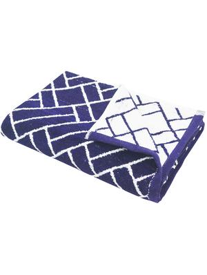 bianca mercerized combed cotton bumpy-stripes towels -1pc bath towel (sonoma) solid-navy blue - 17583562 - Standard Image - 3