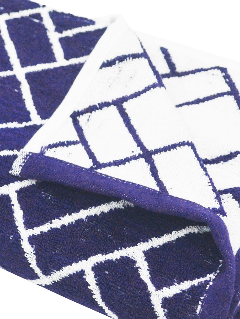 bianca mercerized combed cotton bumpy-stripes towels -1pc bath towel (sonoma) solid-navy blue - 17583562 - Zoom Image - 4