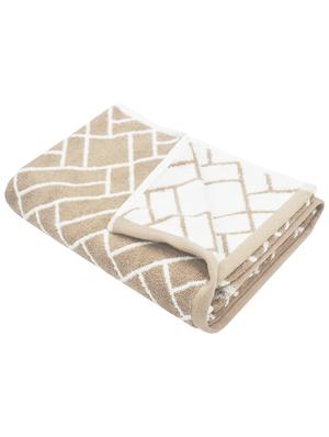 bianca mercerized combed cotton bumpy-stripes towels -1pc bath towel (sonoma) solid-sand - 17583564 - Standard Image - 2