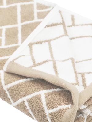 bianca mercerized combed cotton bumpy-stripes towels -1pc bath towel (sonoma) solid-sand - 17583564 - Standard Image - 4