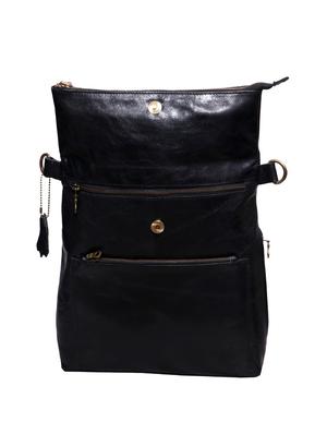black leather utility backpack - 17583802 - Standard Image - 2