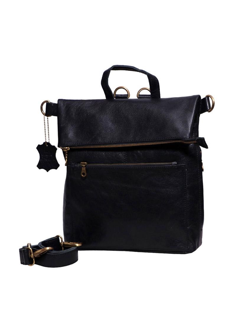 black leather utility backpack - 17583802 - Zoom Image - 1
