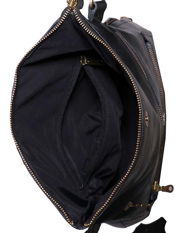 black leather utility backpack - 17583802 - Zoom Image - 3