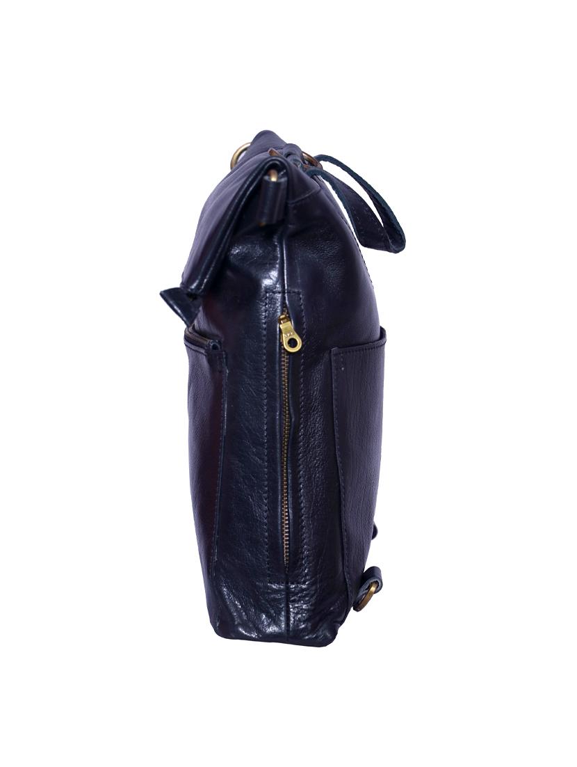 black leather utility backpack - 17583802 - Zoom Image - 4