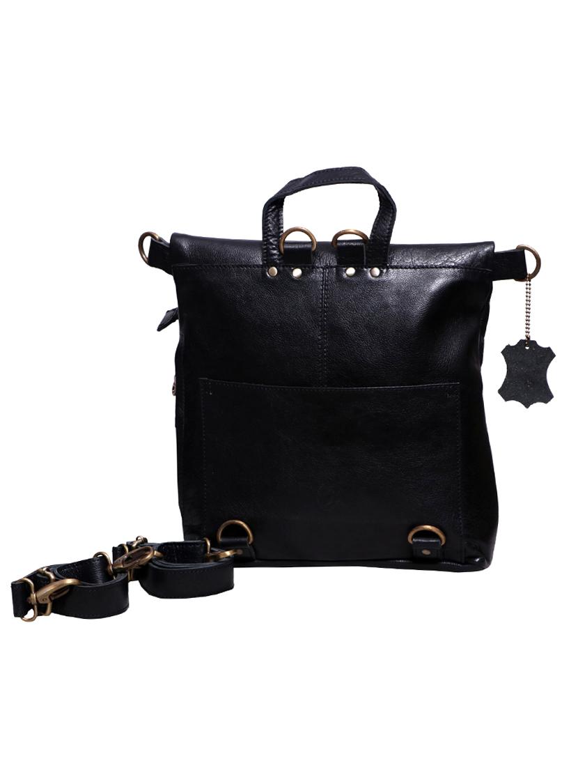 black leather utility backpack - 17583802 - Zoom Image - 5
