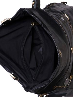 black leather utility backpack - 17583810 - Standard Image - 3