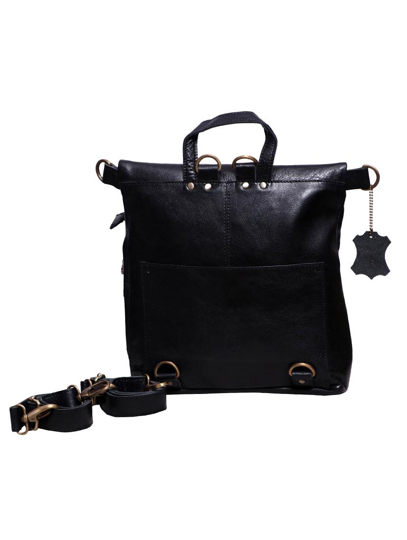 black leather utility backpack - 17583810 - Zoom Image - 1