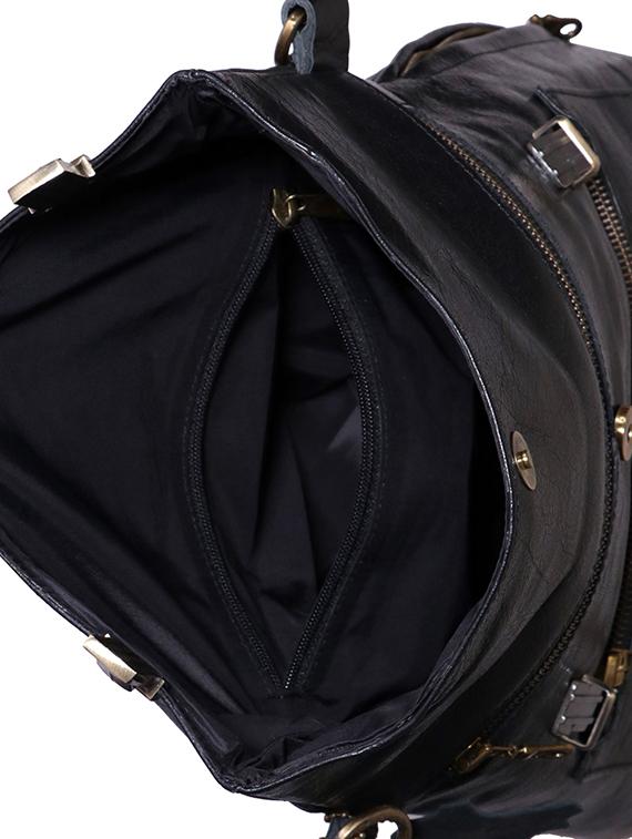 black leather utility backpack - 17583810 - Zoom Image - 3