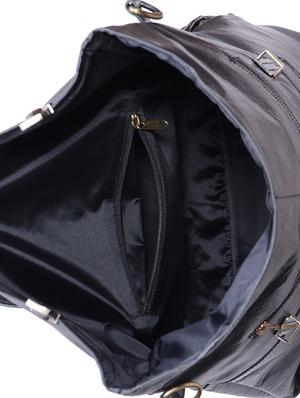 black leather utility backpack - 17583817 - Standard Image - 3