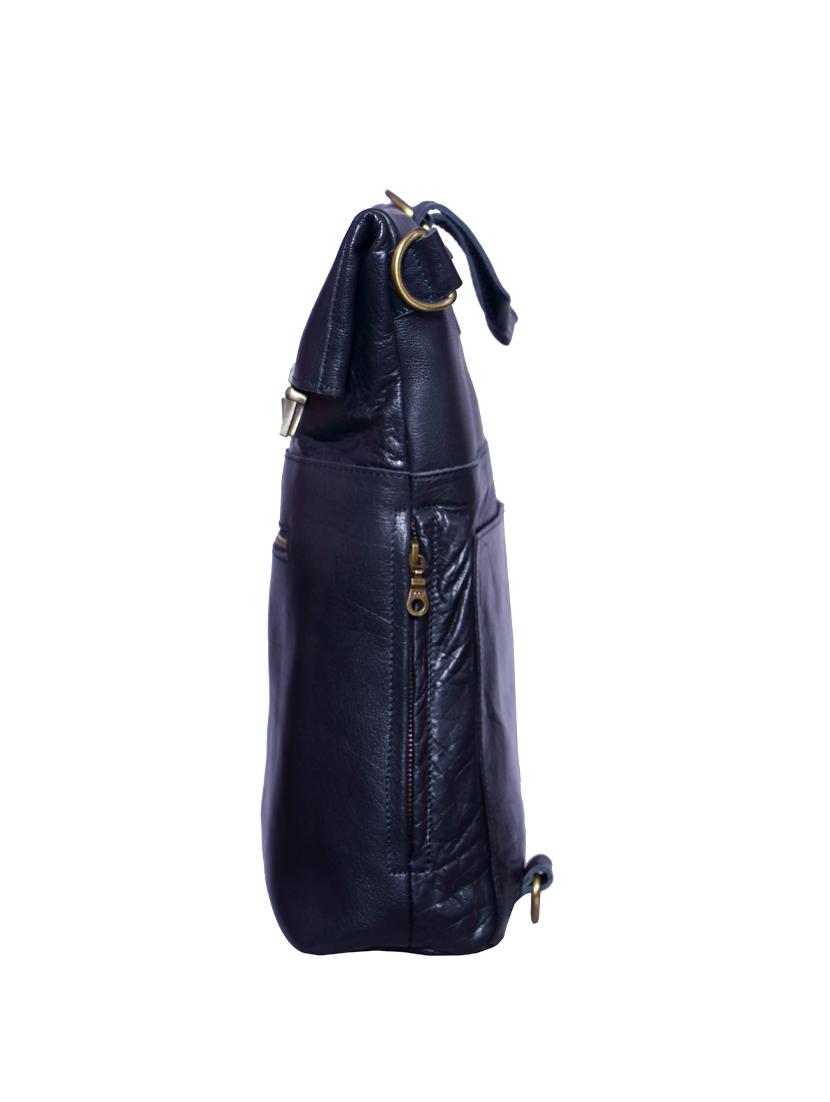 black leather utility backpack - 17583817 - Zoom Image - 5