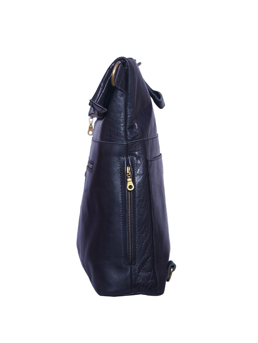 black leather utility backpack - 17583841 - Zoom Image - 5
