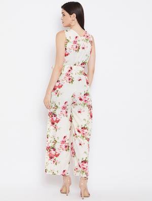 floral full leg jumpsuit - 17583902 - Standard Image - 3