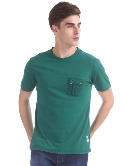 green solid pocket t-shirt - 17584300 - Standard Image - 1