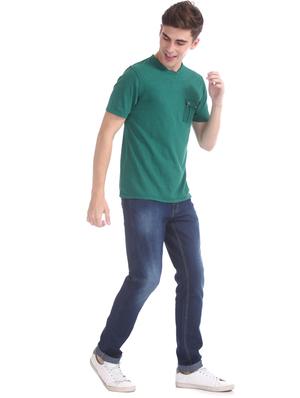 green solid pocket t-shirt - 17584300 - Standard Image - 4