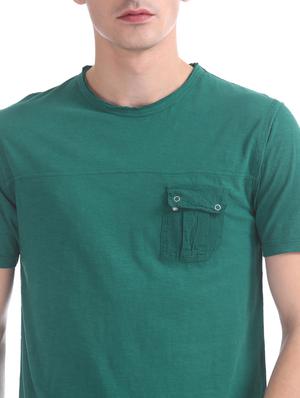 green solid pocket t-shirt - 17584300 - Standard Image - 5