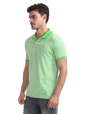 green striped polo t-shirt - 17584347 - Standard Image - 2