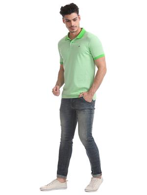 green striped polo t-shirt - 17584347 - Standard Image - 4