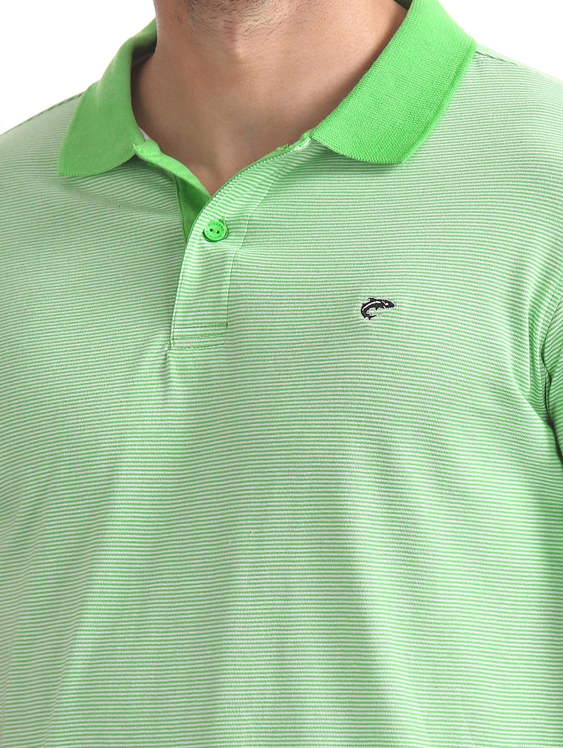 green striped polo t-shirt - 17584347 - Zoom Image - 5