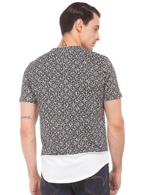 black printed cut & sew pocket t-shirt - 17584353 - Standard Image - 3