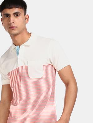 red striped polo t-shirt - 17584380 - Standard Image - 4