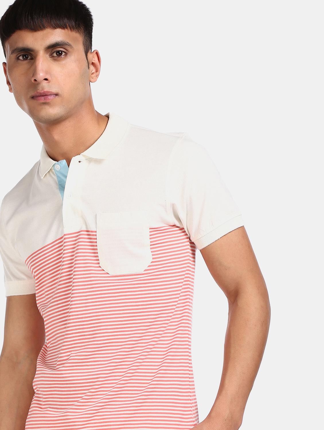red striped polo t-shirt - 17584380 - Zoom Image - 4