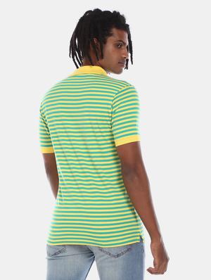green striped polo t-shirt - 17584392 - Standard Image - 3